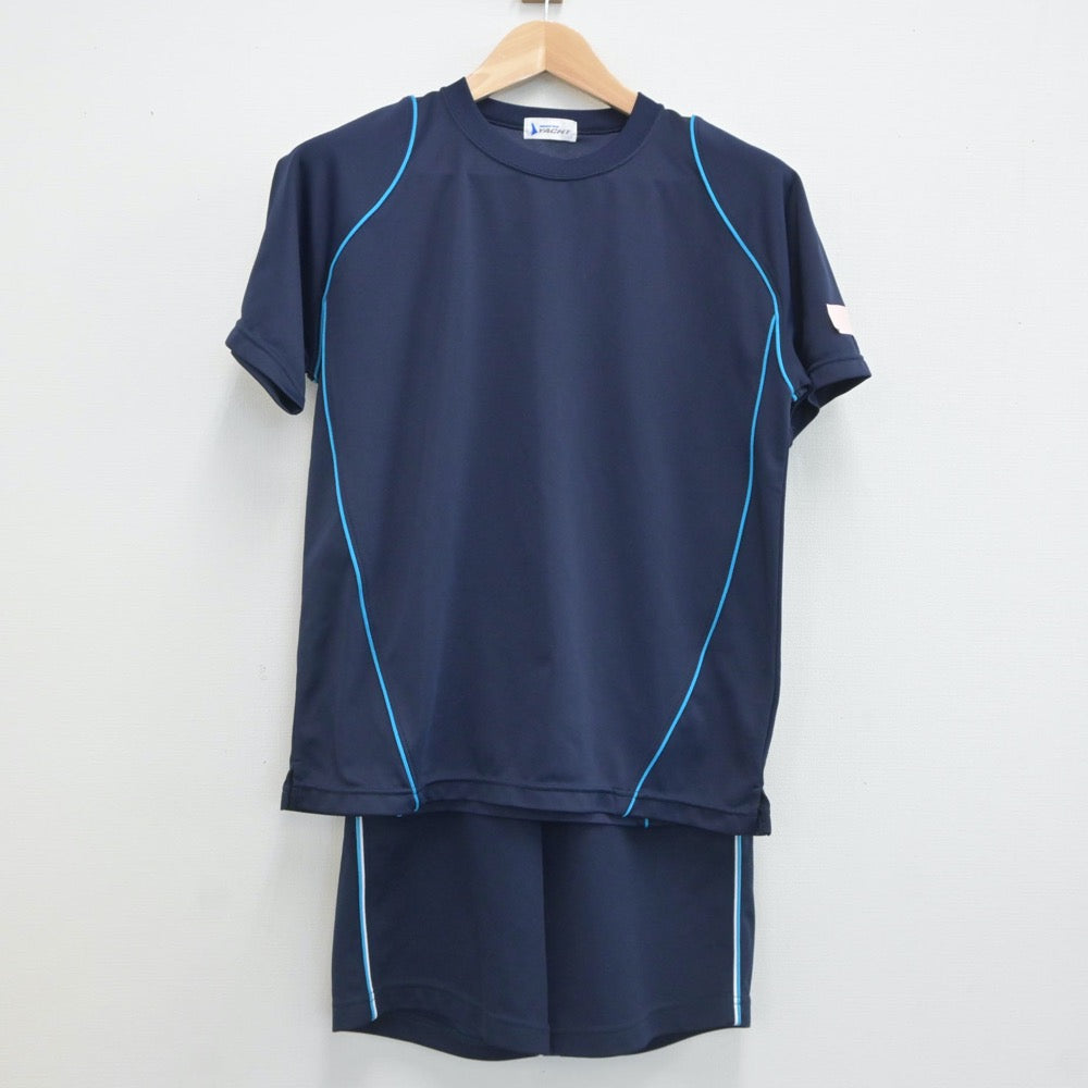 【中古】東京都 専修大学附属高等学校 女子制服 3点（体操服 上・体操服 下）sf019422