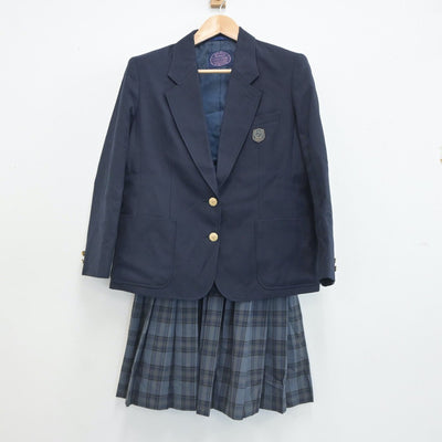 【中古】大阪府 福井高等学校 女子制服 4点（ブレザー・スカート）sf019438