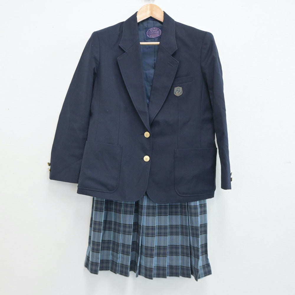 【中古】大阪府 福井高等学校 女子制服 4点（ブレザー・スカート）sf019438