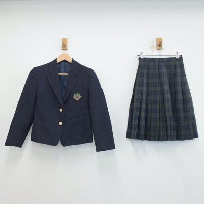 【中古】大阪府 高槻第九中学校 女子制服 4点（ブレザー・スカート・スカート）sf019439