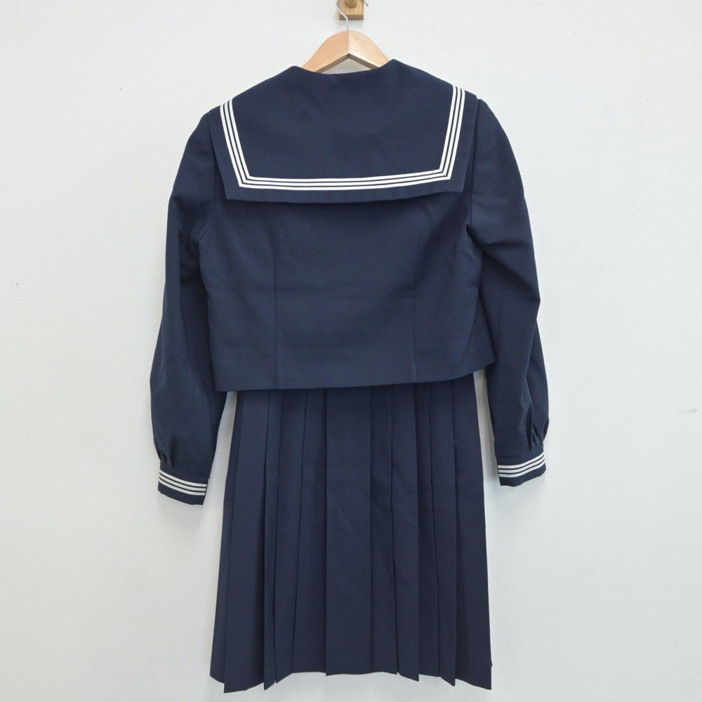 【中古】埼玉県 芝東中学校 女子制服 2点（セーラー服・スカート）sf019444