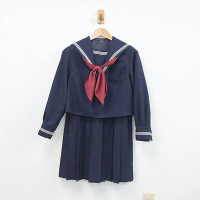 【中古】北海道 遺愛女子高等学校 女子制服 4点（ブレザー・セーラー服・スカート）sf019447