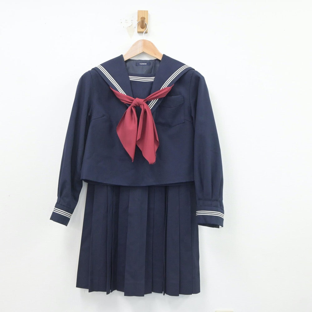 【中古】北海道 遺愛女子高等学校 女子制服 4点（ブレザー・セーラー服・スカート）sf019448