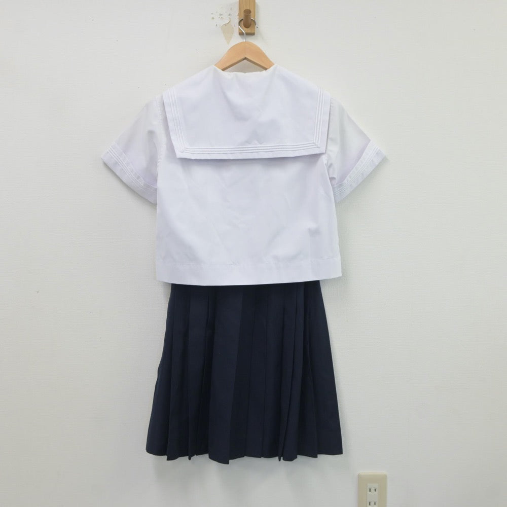 【中古】北海道 遺愛女子高等学校 女子制服 2点（セーラー服・スカート）sf019449