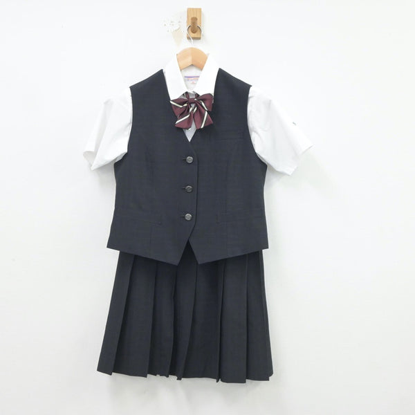 中古制服】埼玉県 栄東高等学校 女子制服 6点（ベスト・ニットベスト・シャツ・スカート）sf019473【リサイクル学生服】 | 中古制服通販パレイド