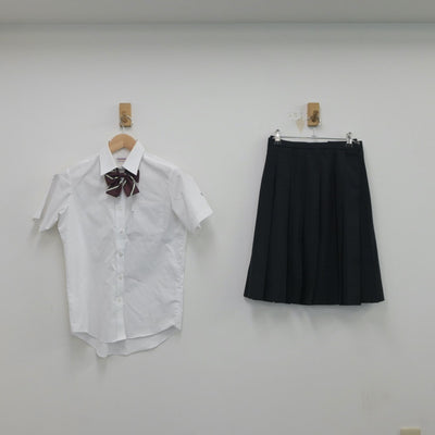 【中古】埼玉県 栄東高等学校 女子制服 6点（ベスト・ニットベスト・シャツ・スカート）sf019473