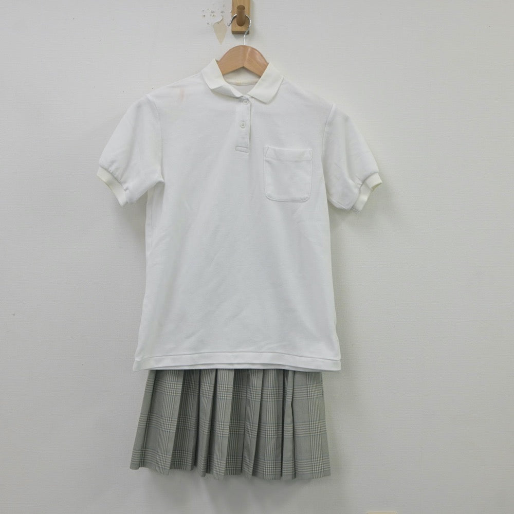 【中古】神奈川県 洗足学園中学高等学校 女子制服 3点（シャツ・スカート）sf019484