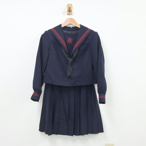 【中古制服】大阪府 プール学院高等学校 女子制服 4点（セーラー服・スカート）sf019501【リサイクル学生服】 | 中古制服通販パレイド