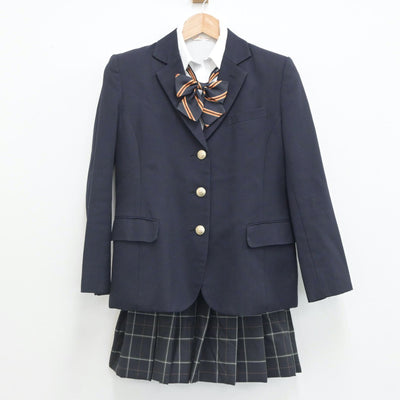 【中古】東京都 法政大学高等学校 女子制服 5点（ブレザー・シャツ・スカート）sf019517