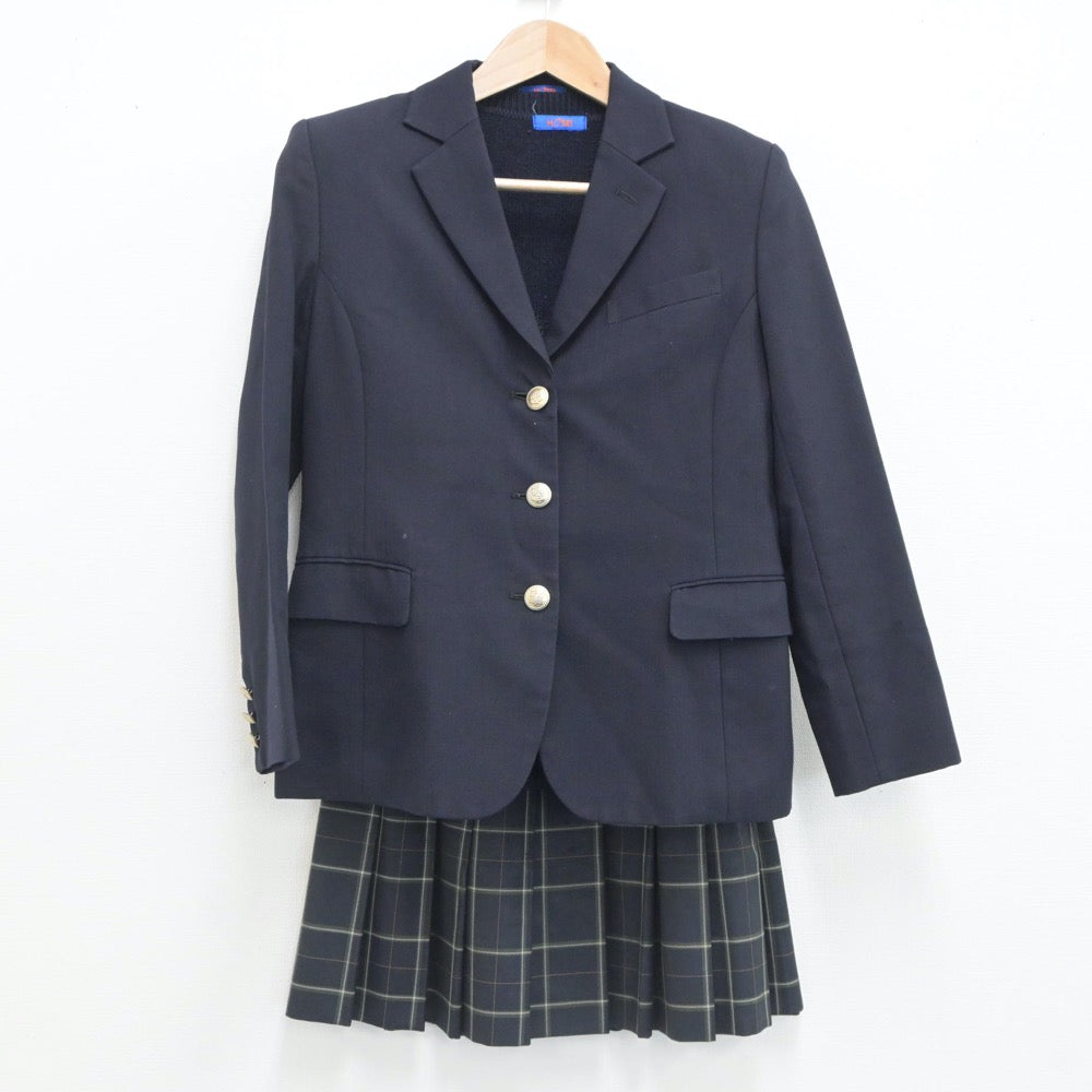 【中古】東京都 法政大学高等学校 女子制服 3点（ブレザー・ニット・スカート）sf019519