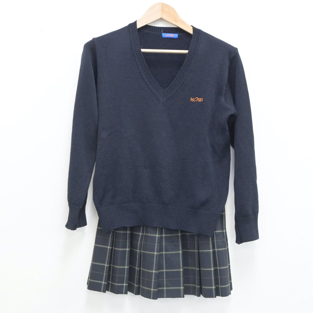 中古制服】東京都 法政大学高等学校 女子制服 3点（ブレザー・ニット・スカート）sf019519【リサイクル学生服】 | 中古制服通販パレイド