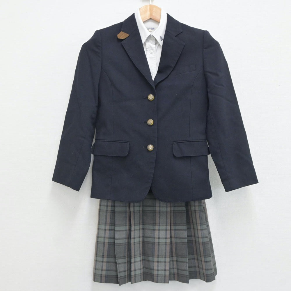 【中古】沖縄県 浦添商業高等学校 女子制服 3点（ブレザー・シャツ・スカート）sf019521