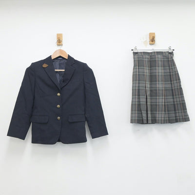 【中古】沖縄県 浦添商業高等学校 女子制服 3点（ブレザー・シャツ・スカート）sf019521