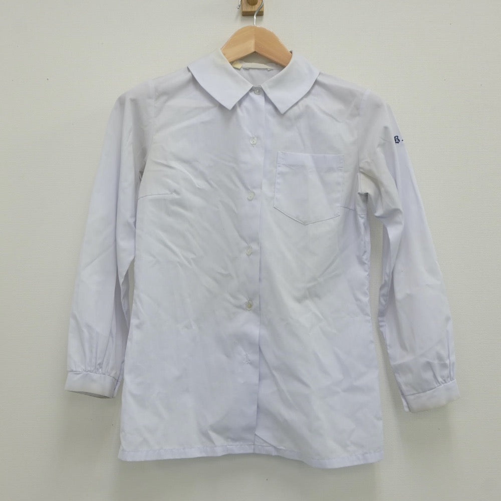 【中古】大分県 別府商業高等学校 女子制服 2点（シャツ・ニット）sf019529