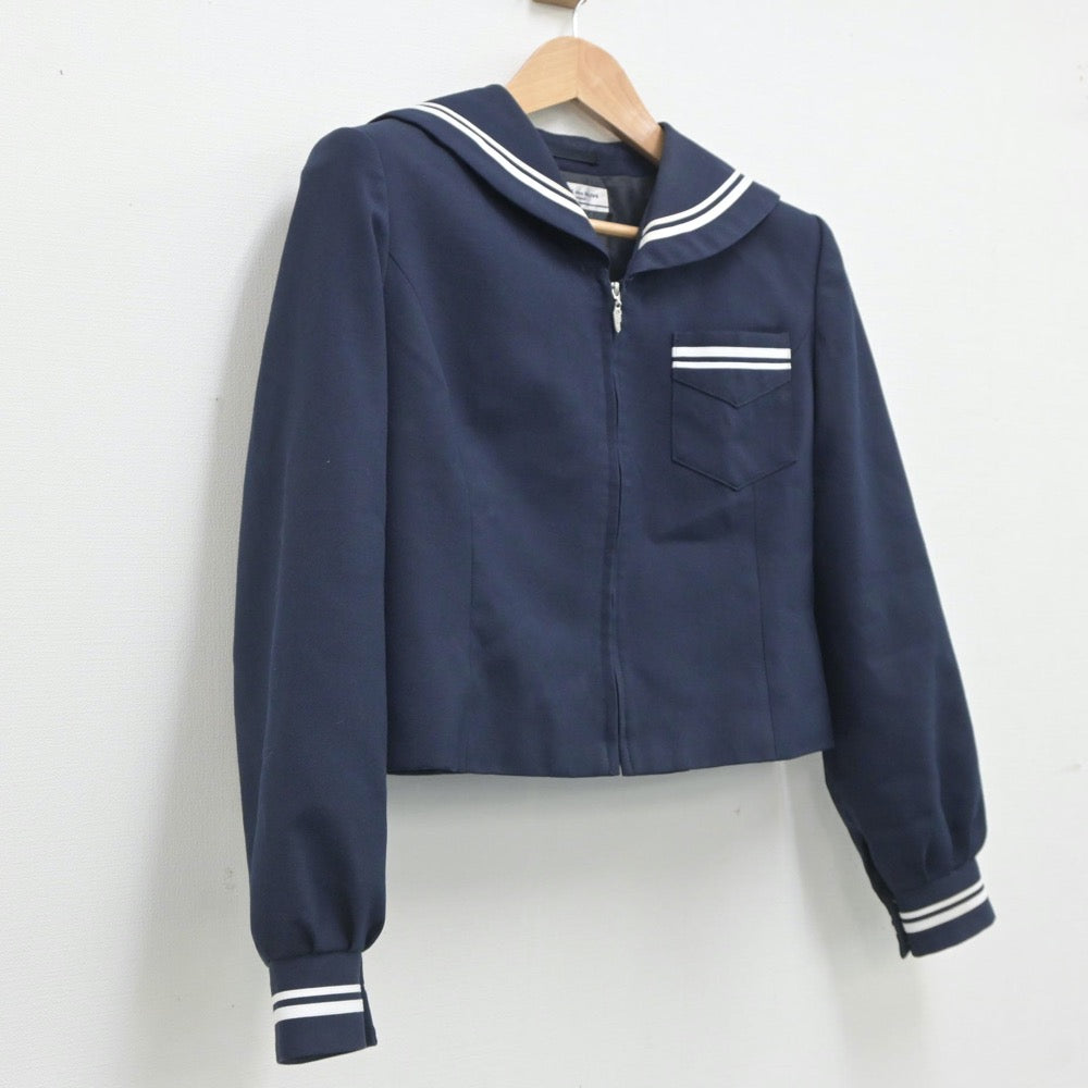 【中古】徳島県 八万中学校 女子制服 1点（セーラー服）sf019534