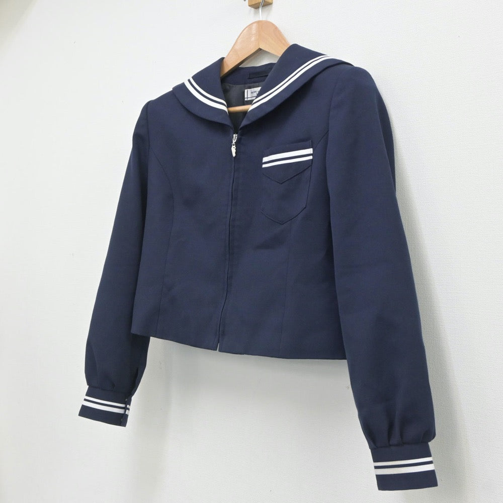 【中古】徳島県 八万中学校 女子制服 1点（セーラー服）sf019534