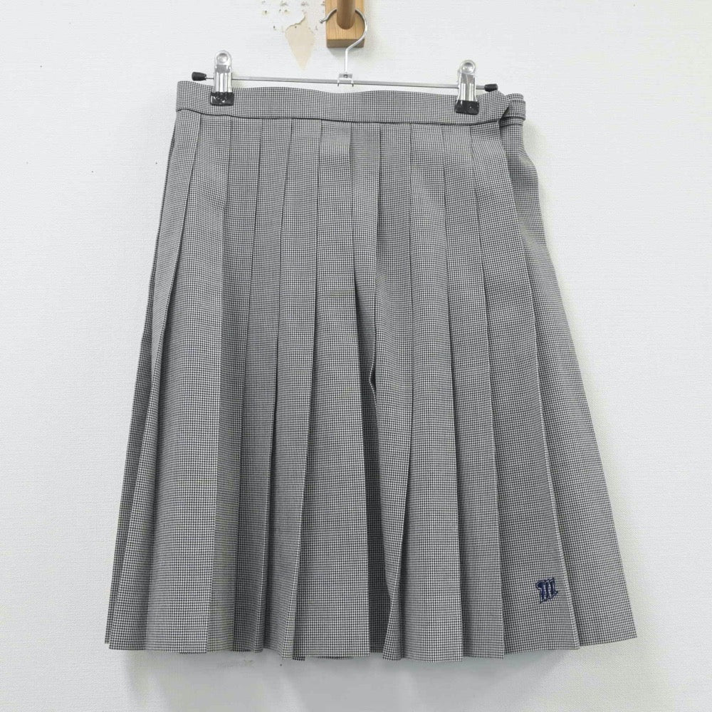 【中古】愛知県 名東高等学校 女子制服 2点（ニットベスト・スカート）sf019536