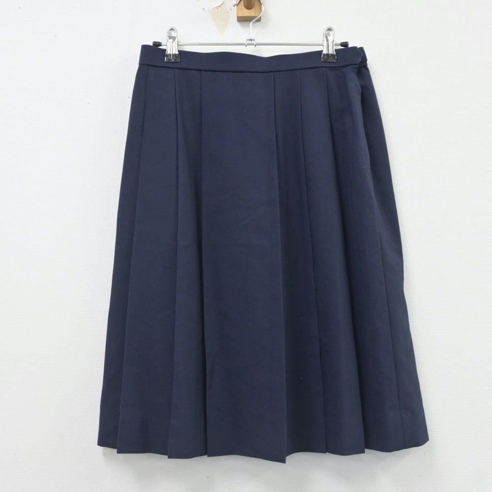 【中古】群馬県 安中第二中学校 女子制服 2点（ベスト・スカート）sf019544