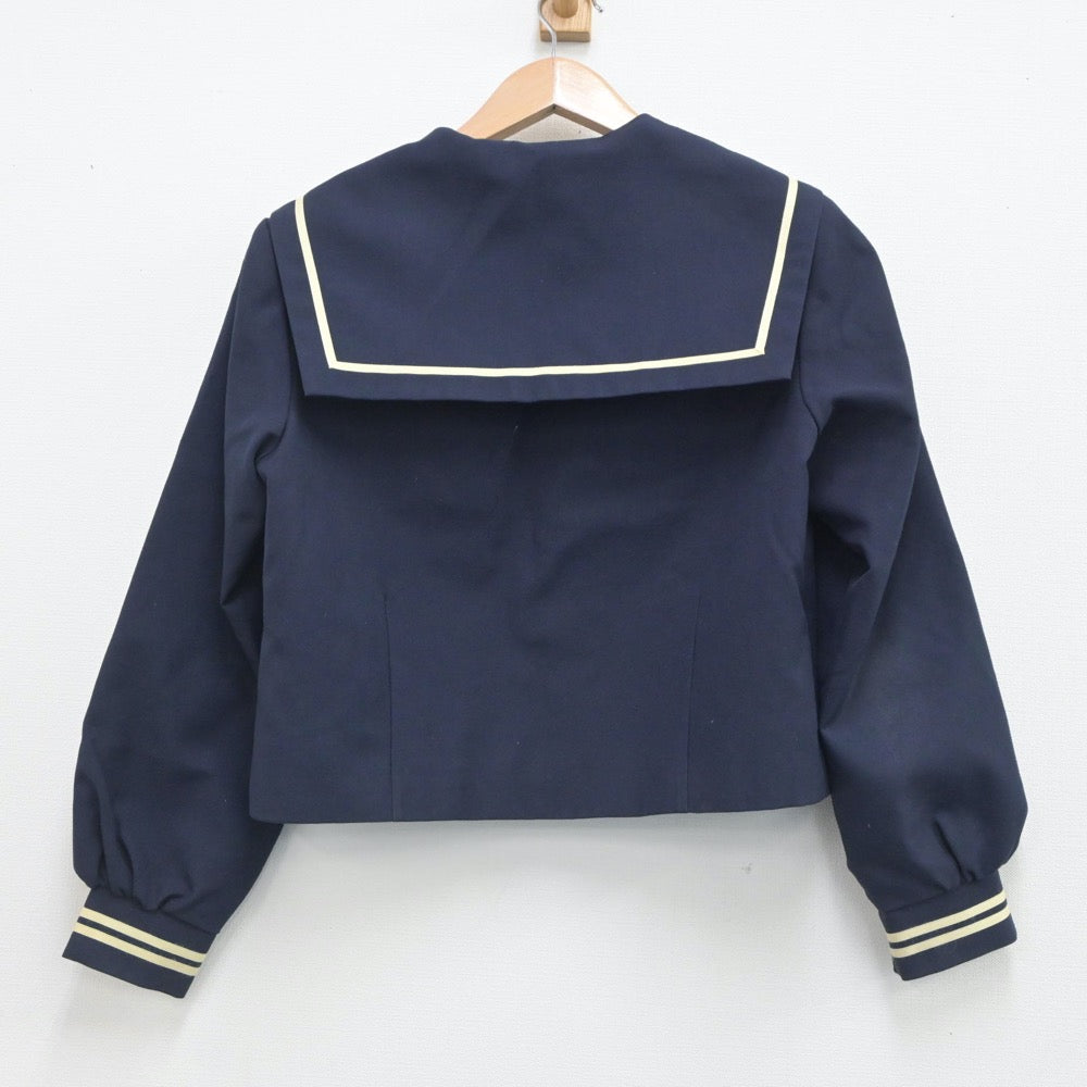 【中古】群馬県 安中第二中学校 女子制服 3点（セーラー服）sf019545