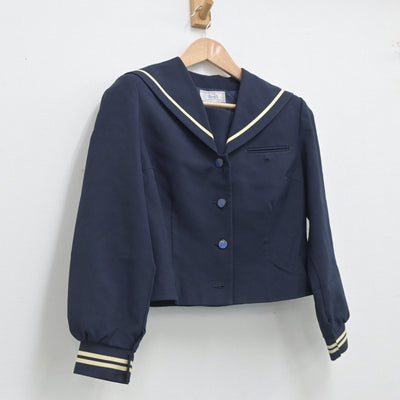 【中古】群馬県 安中第二中学校 女子制服 3点（セーラー服）sf019545