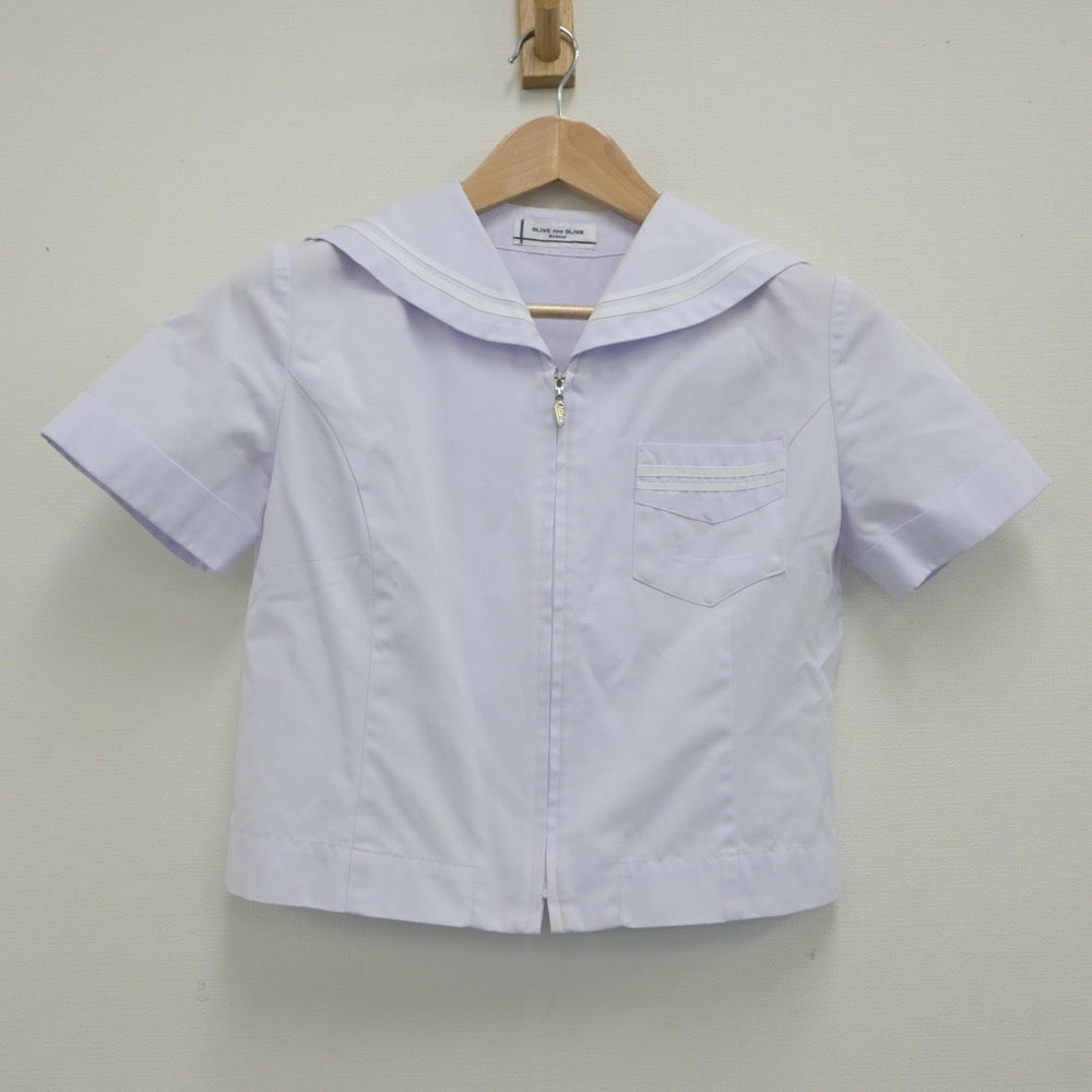 【中古】徳島県 八万中学校 女子制服 2点（セーラー服）sf019548