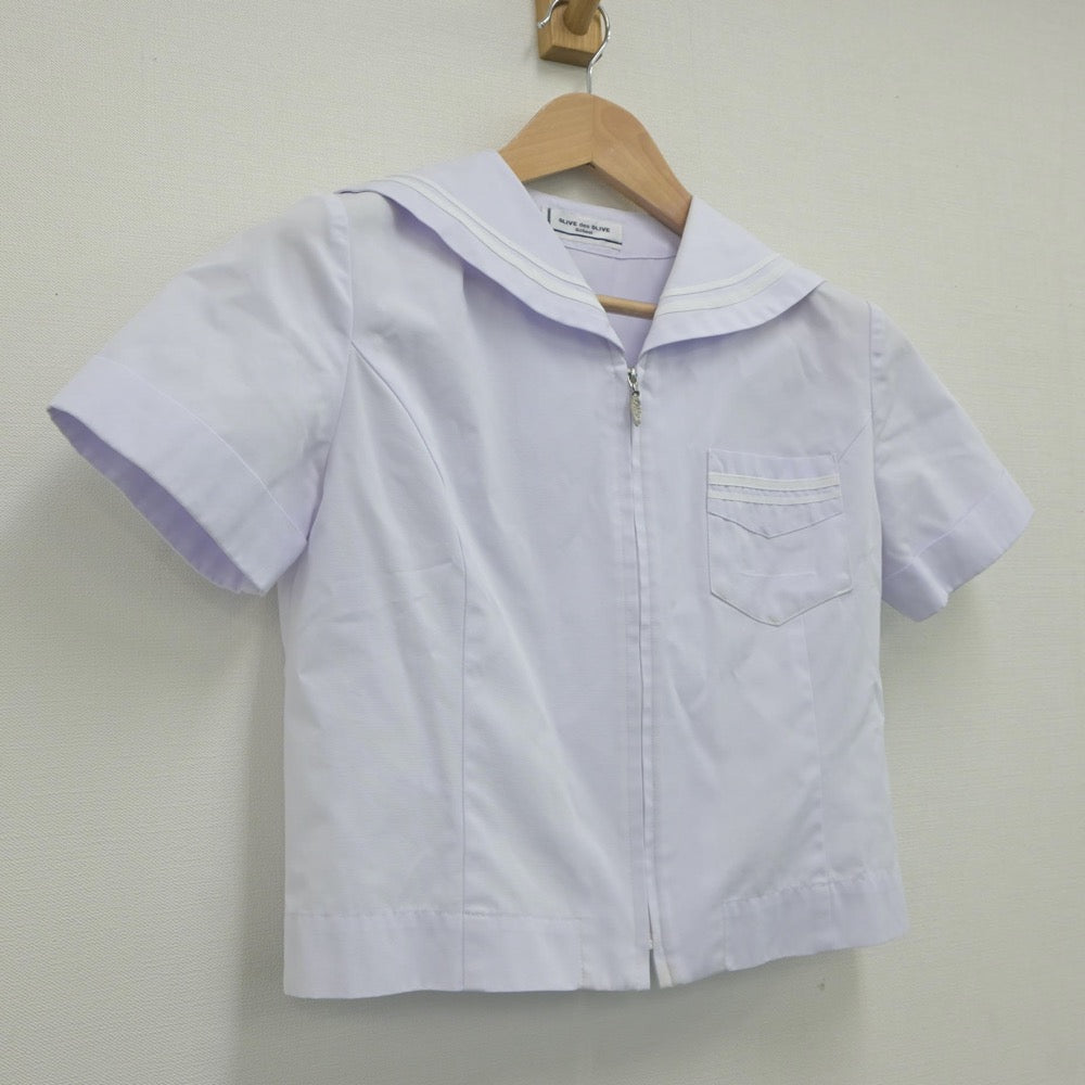 【中古】徳島県 八万中学校 女子制服 2点（セーラー服）sf019548