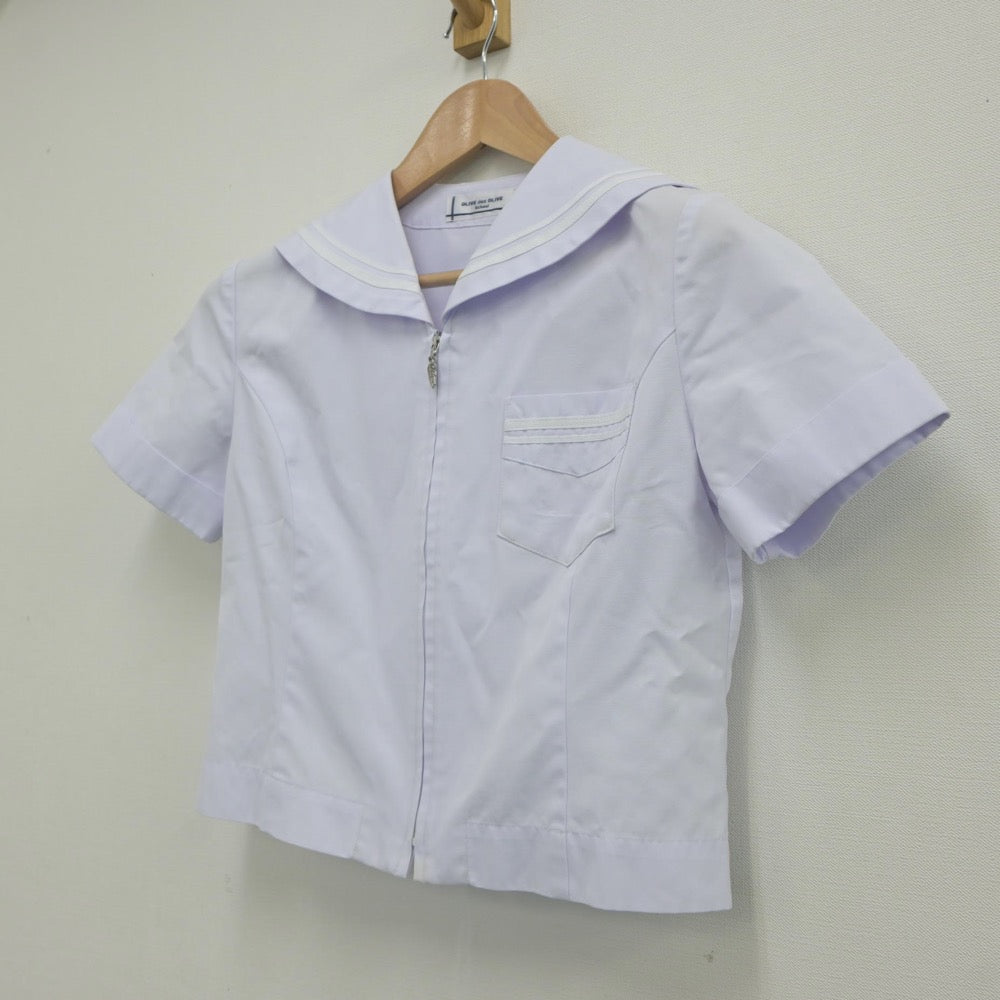 【中古】徳島県 八万中学校 女子制服 2点（セーラー服）sf019548