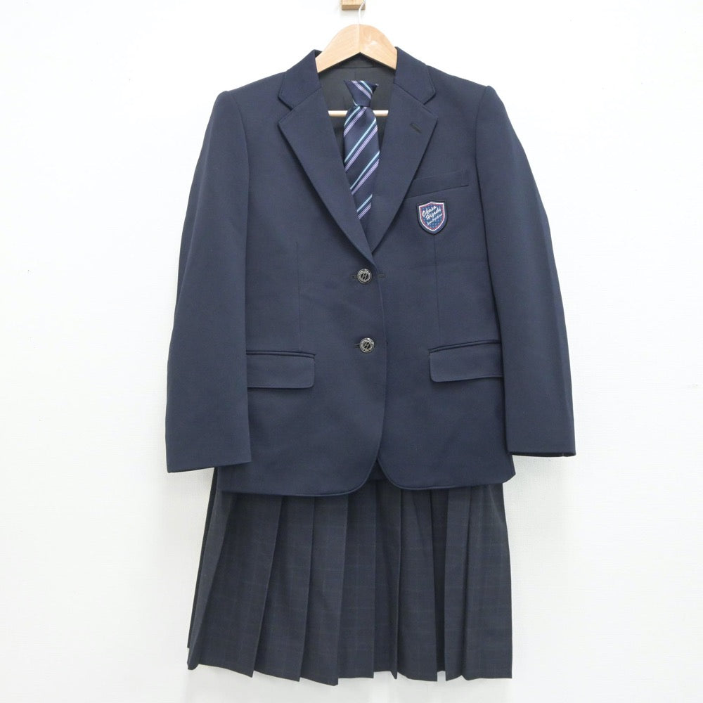 【中古】北海道 大麻東中学校 女子制服 4点（ブレザー・スカート）sf019549