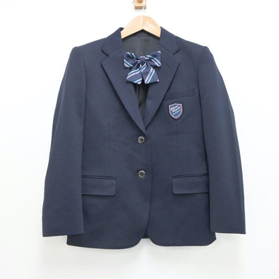 【中古】北海道 大麻東中学校 女子制服 4点（ブレザー・スカート）sf019549