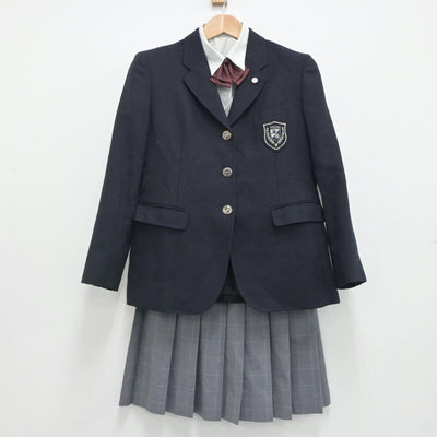 【中古】千葉県 創造学園 女子制服 8点（ブレザー・シャツ・ニット・スカート）sf019550