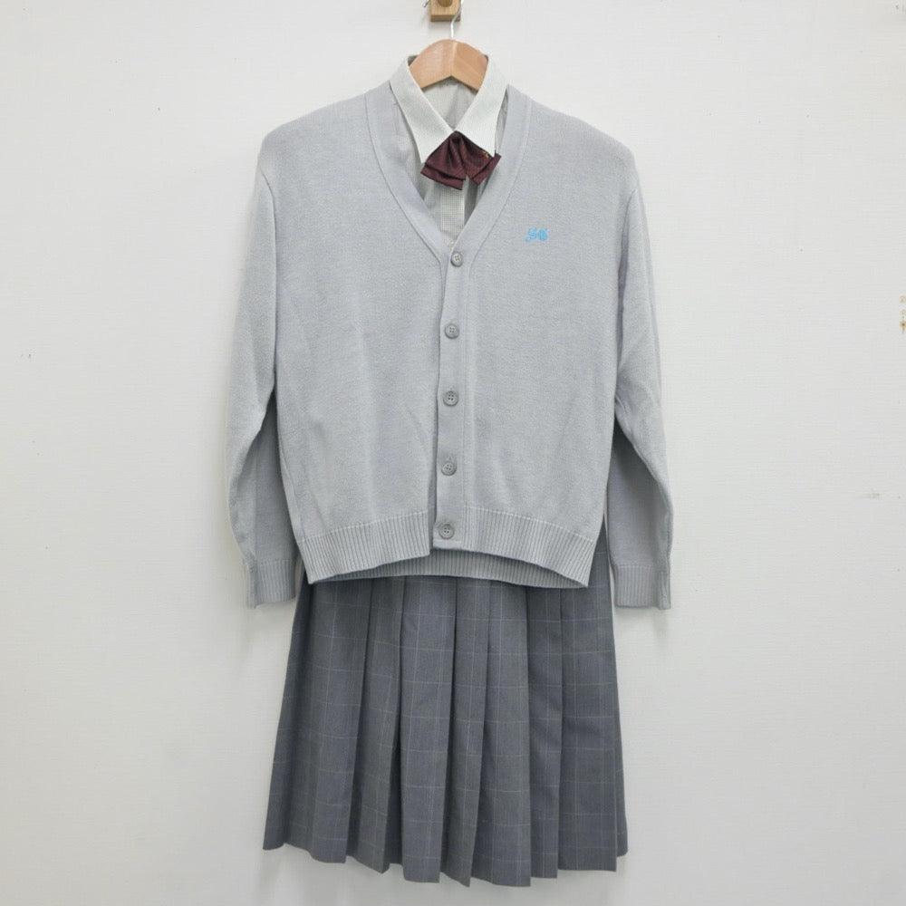 【中古】千葉県 創造学園 女子制服 8点（ブレザー・シャツ・ニット・スカート）sf019550