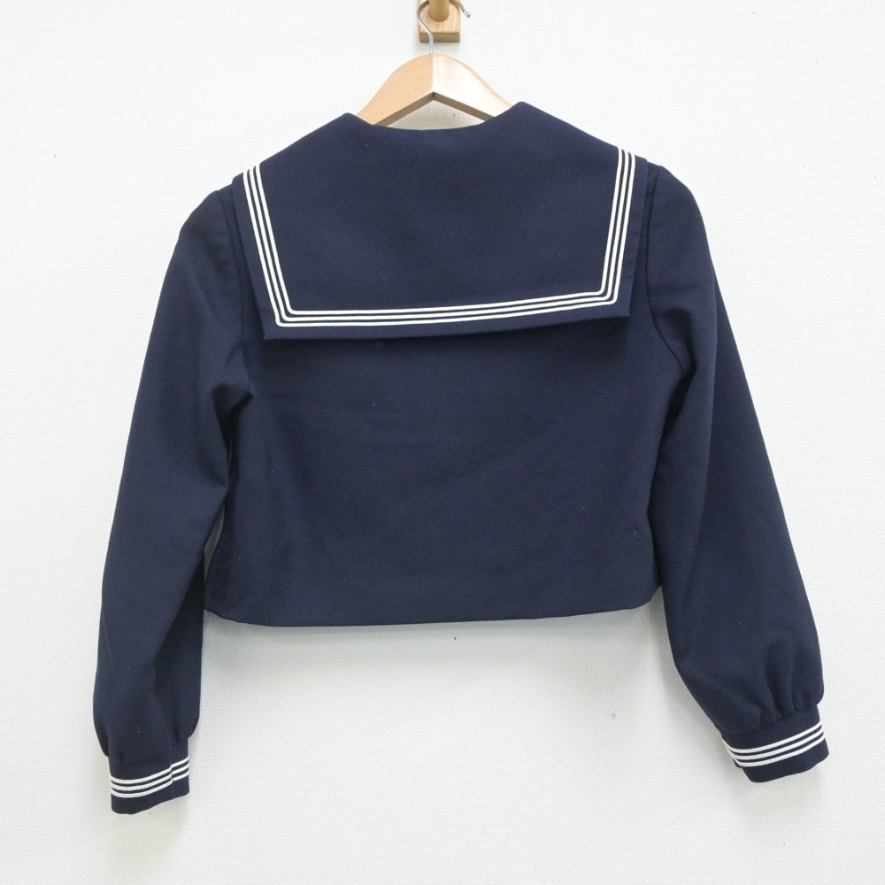 【中古】福岡県 筑紫女学園中学・高等学校 女子制服 4点（セーラー服・ニット）sf019557