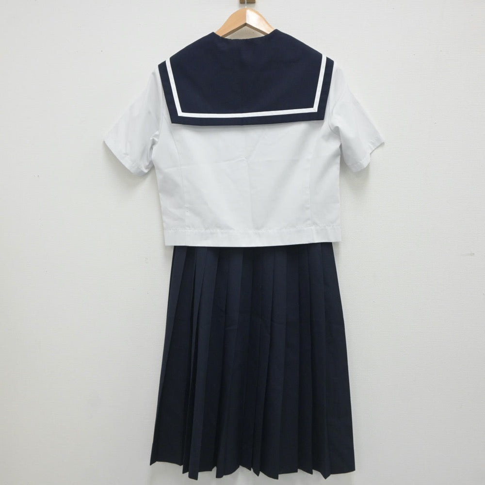 【中古】愛知県 竜南中学校 女子制服 4点（セーラー服・スカート）sf019564