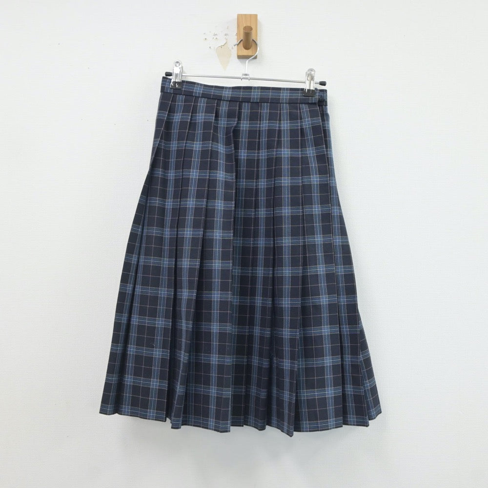 【中古】京都府 木津南中学校 女子制服 3点（ニットベスト・シャツ・スカート）sf019568