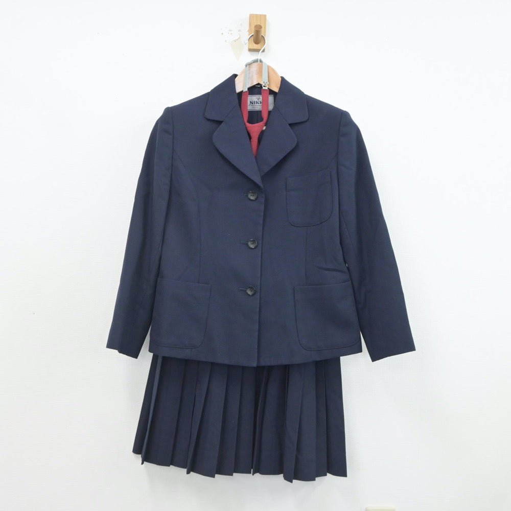 【中古】三重県 五十鈴中学校 女子制服 4点（ブレザー・スカート）sf019571