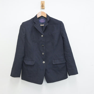 【中古】福岡県 田川科学技術高等学校 女子制服 2点（ブレザー・スカート）sf019576