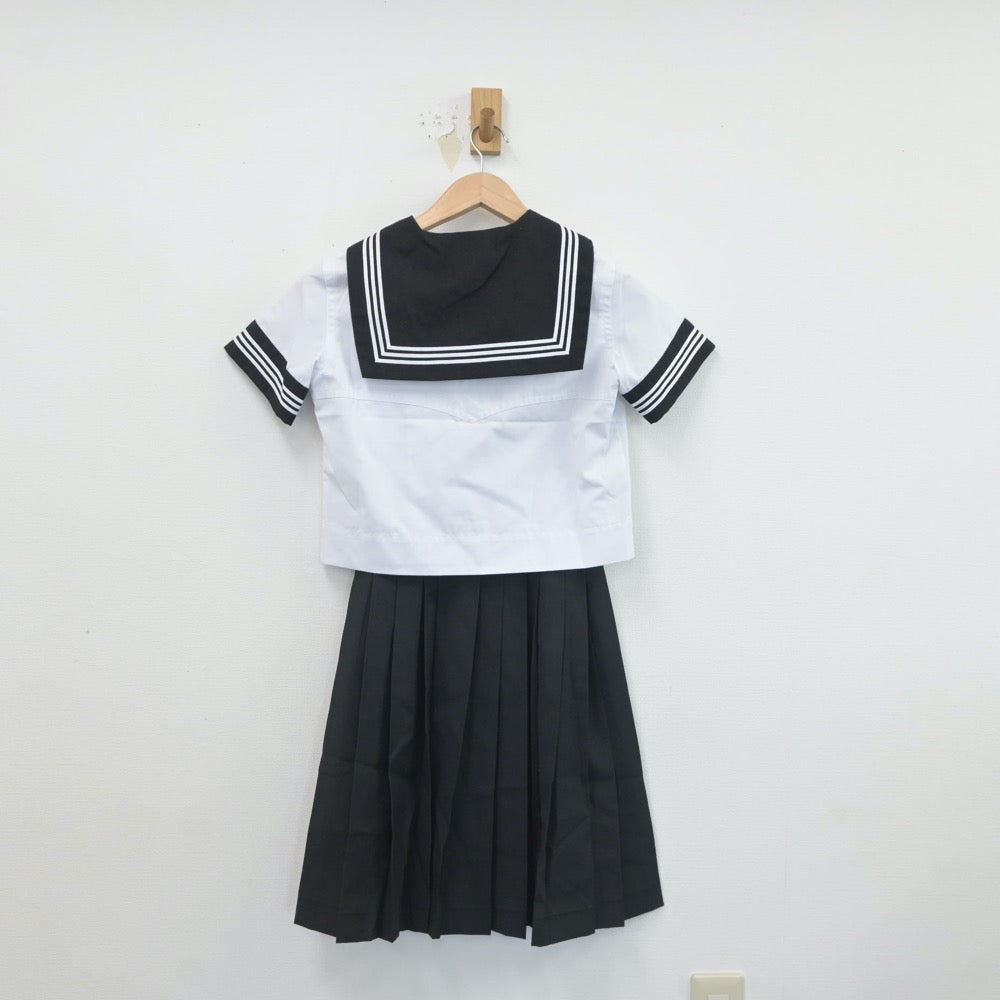 【中古】東京都 富士見中学校 女子制服 4点（セーラー服・スカート）sf019580