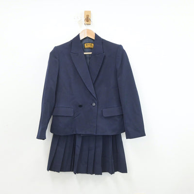 【中古】島根県 出雲高等学校 女子制服 3点（ブレザー・スカート）sf019592