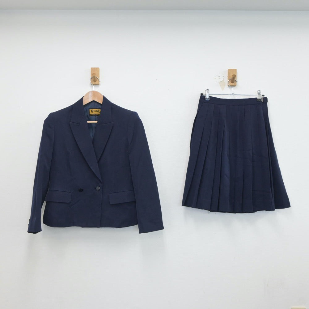 【中古】島根県 出雲高等学校 女子制服 3点（ブレザー・スカート）sf019592