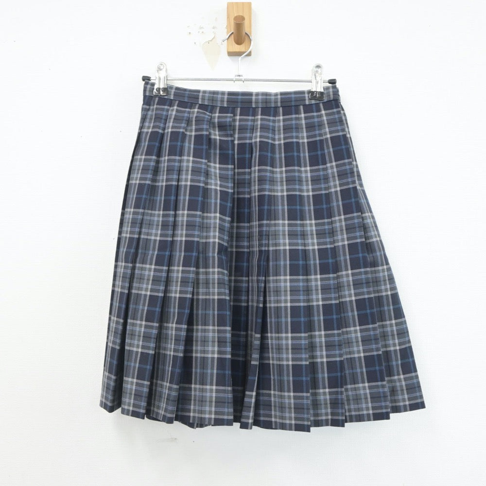 【中古】山形県 米沢中央高等学校 女子制服 4点（ニット・シャツ・スカート）sf019600