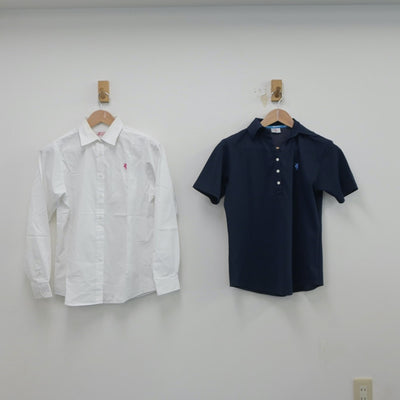 【中古】広島県 クラーク記念国際高等学校 女子制服 2点（シャツ・シャツ）sf019603