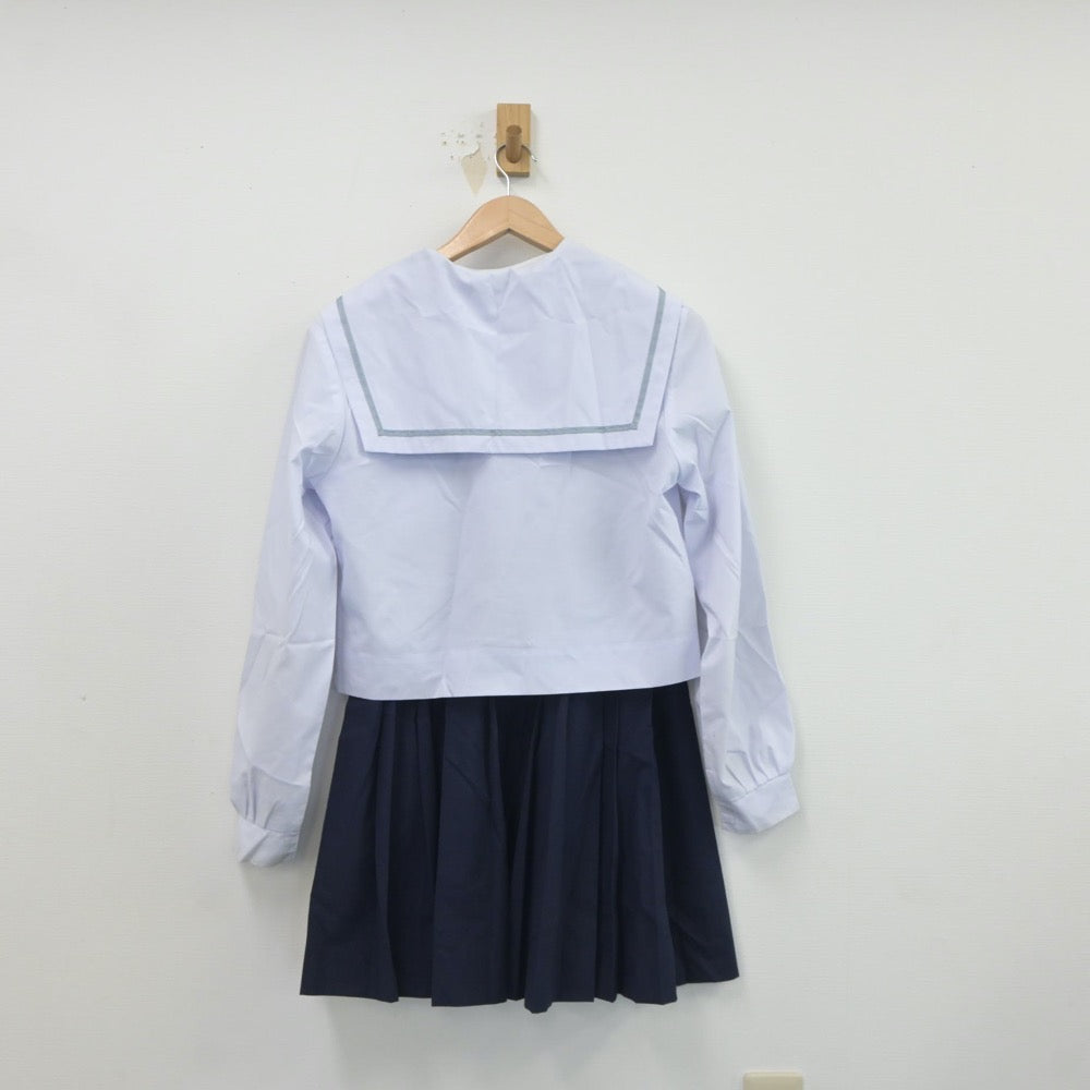 【中古】愛知県 知立高等学校 女子制服 2点（セーラー服・スカート）sf019606