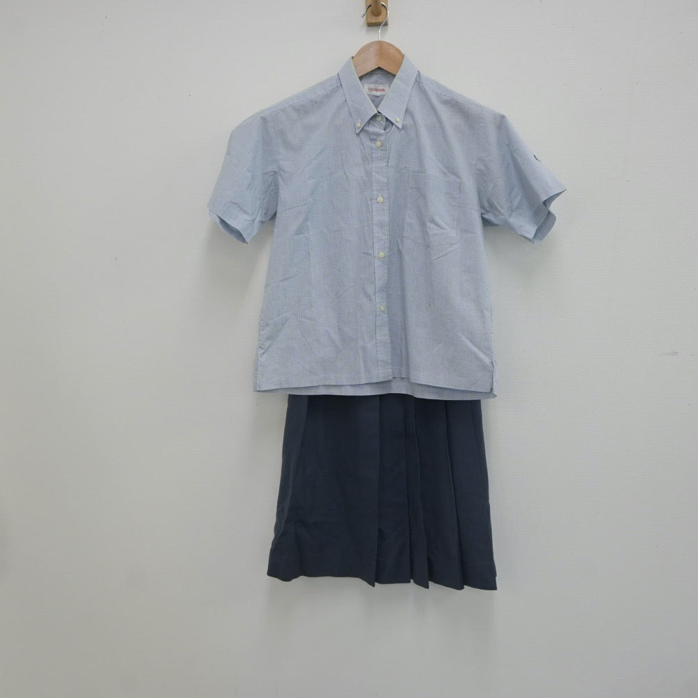 【中古】静岡県 加藤学園高等学校 女子制服 4点（シャツ・ベスト・スカート）sf019617