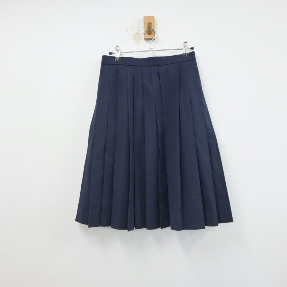 【中古】茨城県 ひたちなか市立勝田第一中学校 女子制服 2点（セーラー服・スカート）sf019619