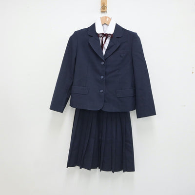 【中古】愛知県 名古屋大学教育学部附属中学校 女子制服 3点（シャツ・ブレザー・スカート）sf019626