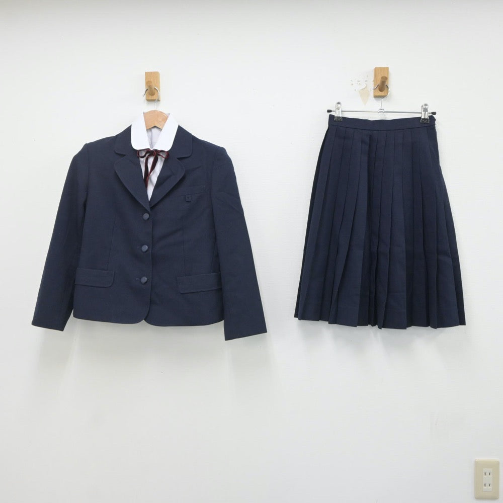 【中古】愛知県 名古屋大学教育学部附属中学校 女子制服 3点（シャツ・ブレザー・スカート）sf019626