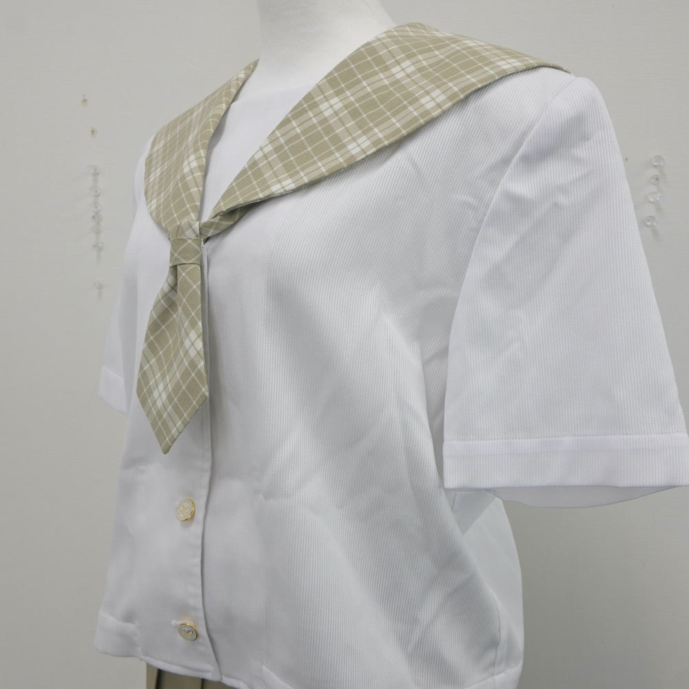 【中古】埼玉県 埼玉県立越谷南高等学校 女子制服 3点（セーラー服・スカート）sf019633