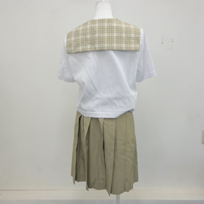 【中古】埼玉県 埼玉県立越谷南高等学校 女子制服 3点（セーラー服・スカート）sf019633