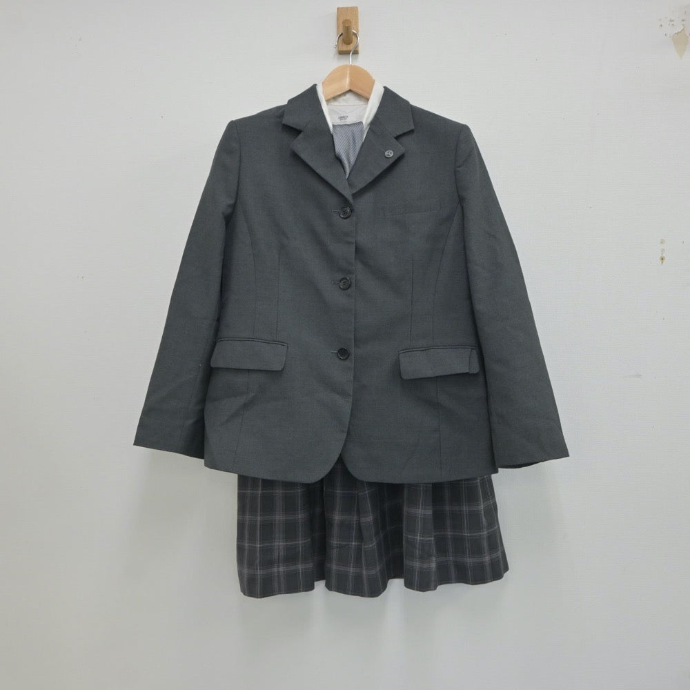 【中古】宮崎県 宮崎学園高等学校 女子制服 4点（ブレザー・シャツ・スカート）sf019639