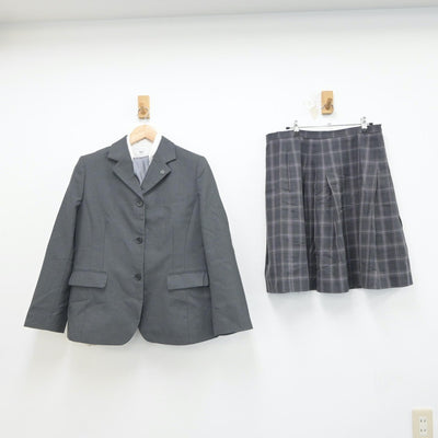 【中古】宮崎県 宮崎学園高等学校 女子制服 4点（ブレザー・シャツ・スカート）sf019639